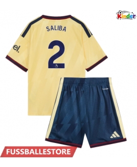 Günstige Arsenal William Saliba #2 3rd trikot Kinder 2026-27 Kurzarm (+ Kurze Hosen)